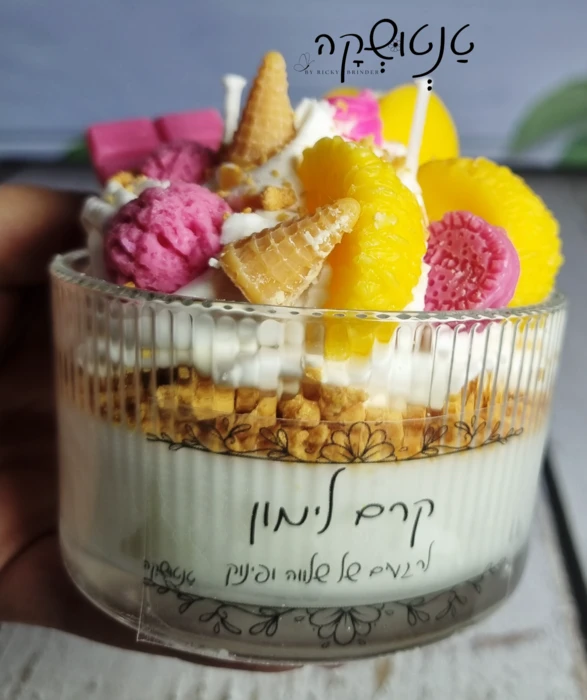 🍋 נר קינוח לימון