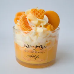 נר קינוח מנדרינה